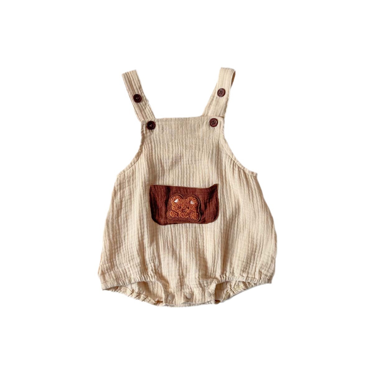 Picture of Baby 2024 Summer Korean-style Bunny-style Jumpsuit for Boys and Girls Baby Zou Cloth Cotton Yarn Strap Bag Fart Ha Clothes