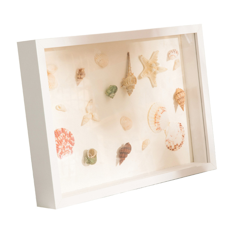 Picture of Stereo Hollow 3CM Dried Flower Photo Frame Table Creative Handmade DIY Paper Shell Frame Butterfly Specimen Mounted Frame