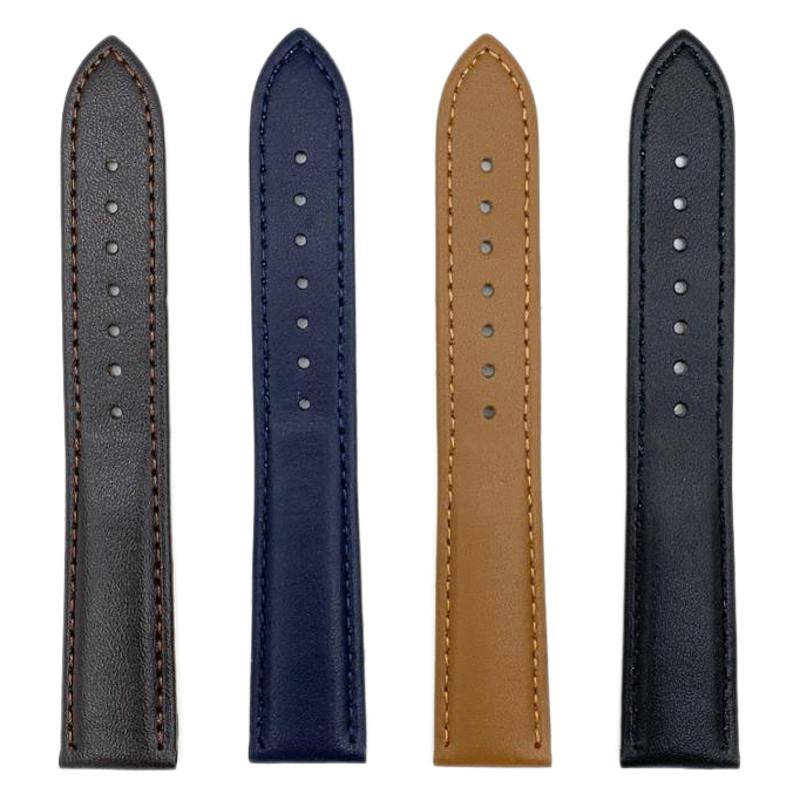 Picture of Watch Strap Genuine Leather Watch Strap Waterproof Steel Buckle Ready-Made Leather Watch Strap Solid Business Fashion