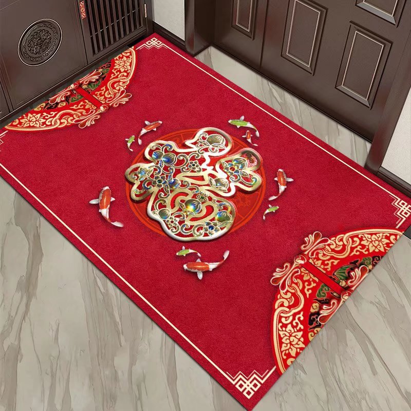 Picture of Chinese-style entrance door mat entrance door mat entrance non-slip mat home carpet entrance door