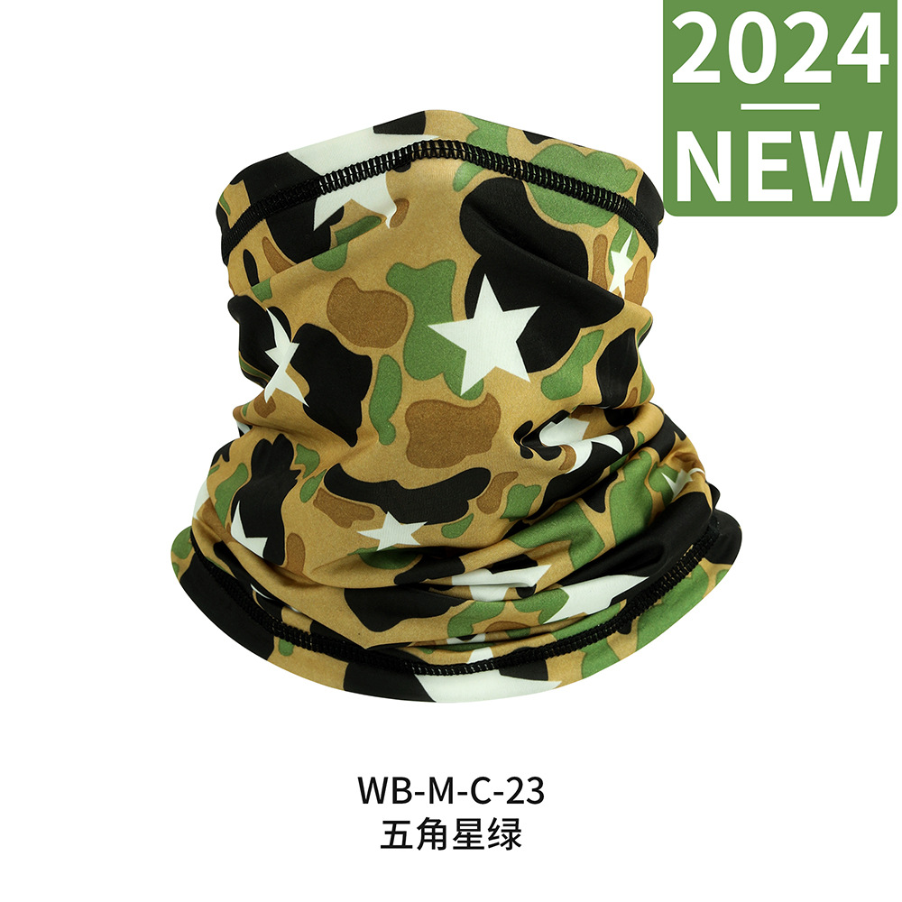 Picture of Outdoor breathable sunscreen breathable Ice Silk sports turban scarf Fishing Magic face scarf collar riding mask headgear
