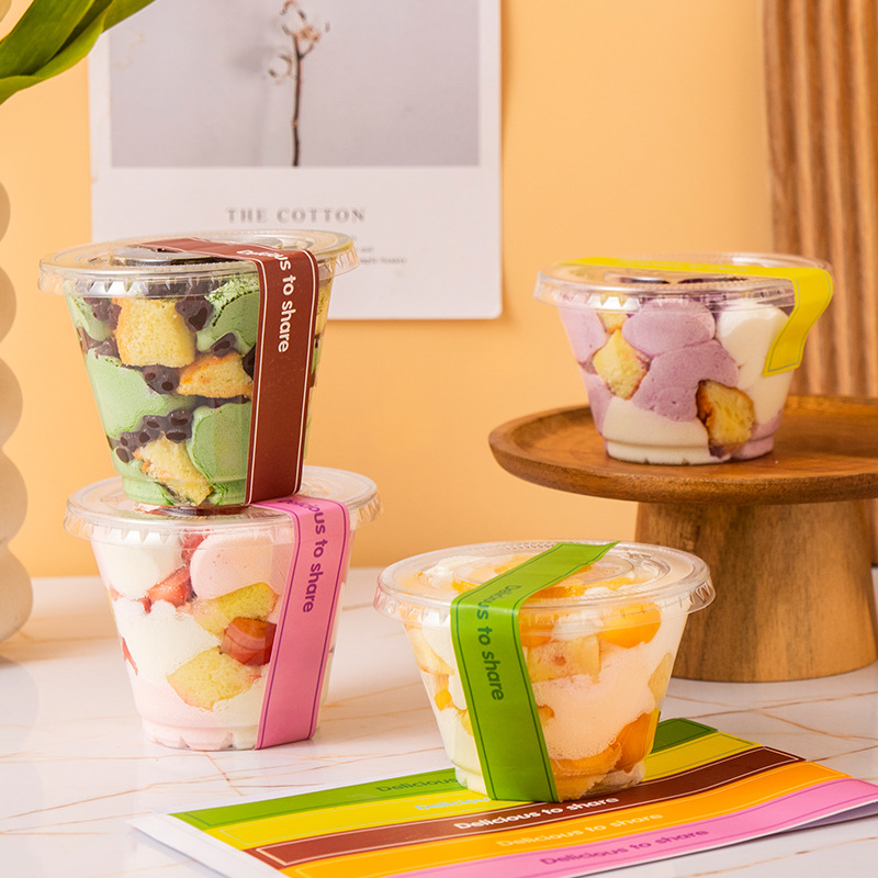 Internet Celebrous Mini Cake Cup Box Packaging Mini Dessert Coffee West Point Mousse Baking Transparent Plastic Packaging Cup