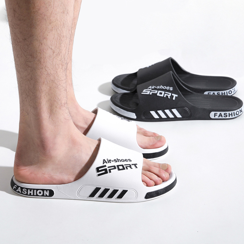 Picture of plus size Sandals and Slippers for Men and Women Outdoor Wear Indoor Home Ins Men's Non-Slip Sandals and Slippers for Students Couple Men's Trendy