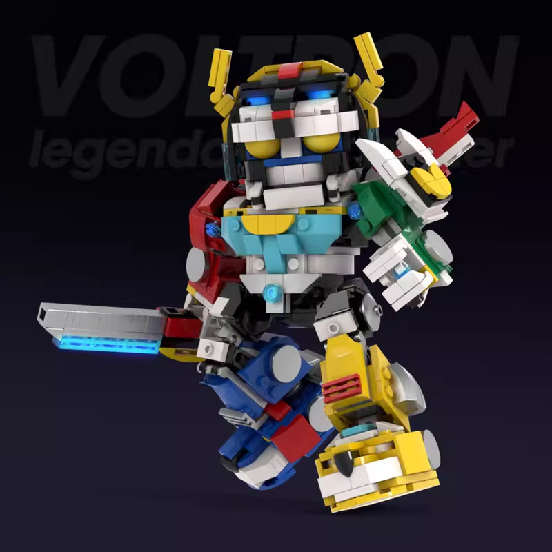 MOC Compatible Lego Ares King Kong Voltron Legendary Guardian Boy Small Particle Assembled Building Blocks Robot