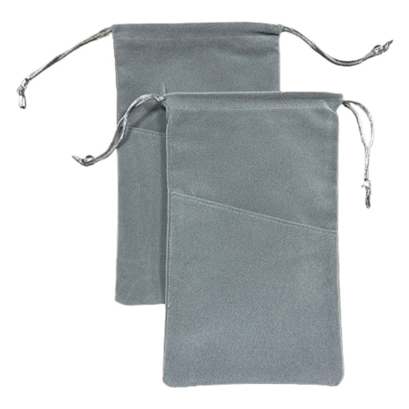 Factory wholesale drawstring velvet bag mobile phone charging treasure headset storage drawstring bag cosmetic packaging small bag
