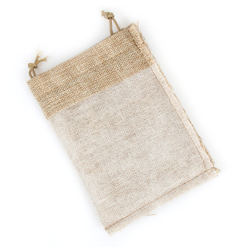 Sackcloth manufacturers wholesale sackcloth drawstring small cloth bag Dragon Boat Festival packaging sackcloth text play small linen