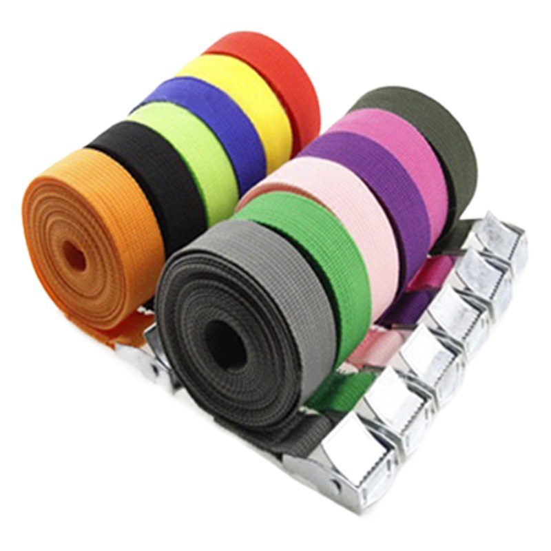 In stock pressure buckle strap zinc alloy heavy object binding belt Vehicle cargo fixing belt luggage binding rope packing belt