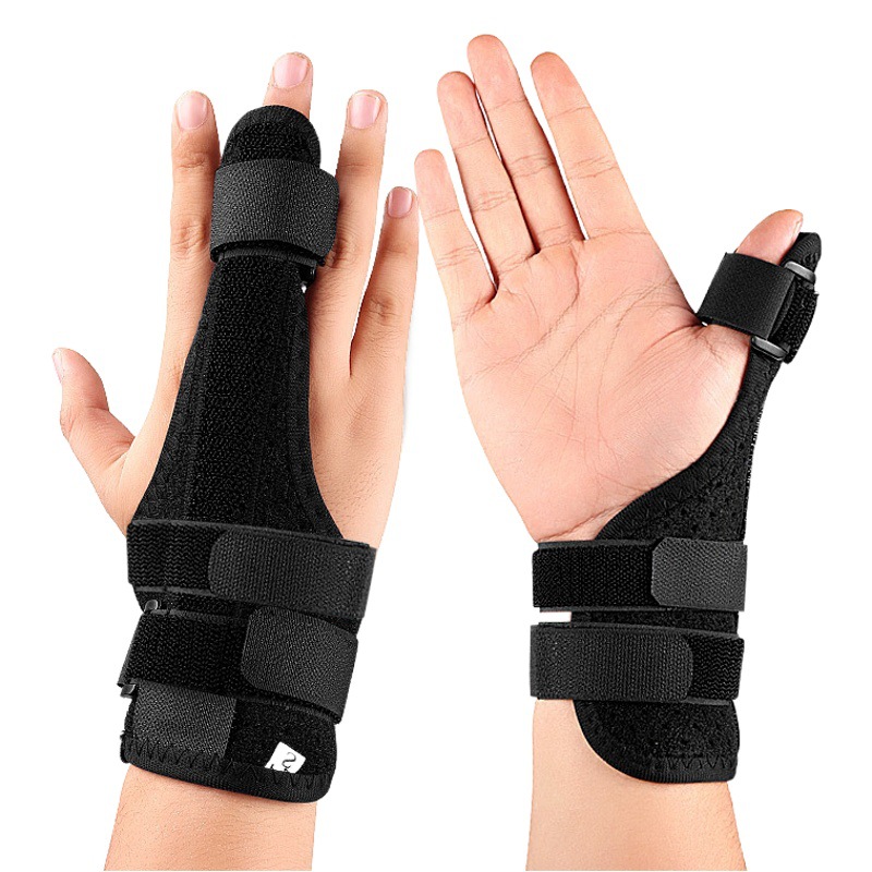 Finger Bone Joint Fixation Belt Multi-Finger Universal Protective Gloves Sweat Absorbing Breathable Sprain-proof Finger Wrist Protective Belt Others