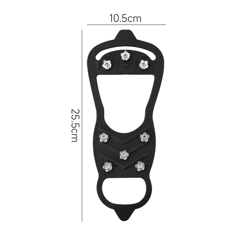 Picture of Outdoor Crampons, Snow Anti-Slip Shoe Covers, Elastic 5-Tooth Crampons, Anti-Fall Shoe Spikes on Ice, Chain, Mountaineering and Skiing Equipment