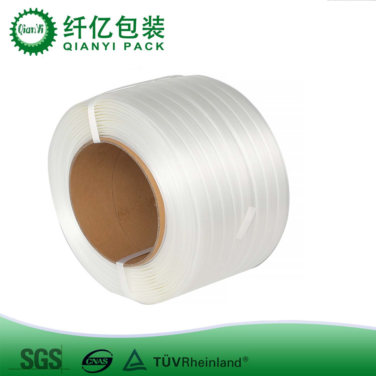 The Source Factory Supplies Fiber Strapping for Long-Distance Transportation Packaging and Bundling, with a Width of 19Mmx 600m