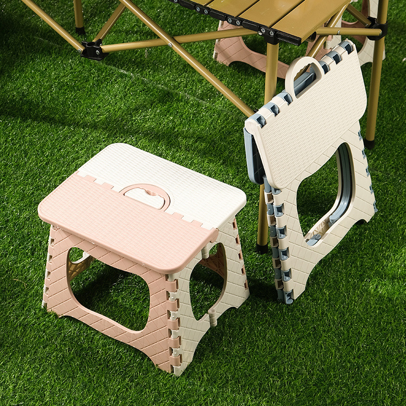 Thickened Plastic Outdoor Folding Stool Portable Small Bench for Home Maza Camping Stool Children Outdoor Small Stool