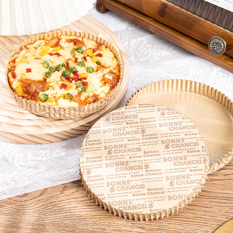 Pizza Paper Tray Film Cake Oil-proof Base Pizza Pad Paper Baking Paper Cup Round Disposable 4-6 Inch Household