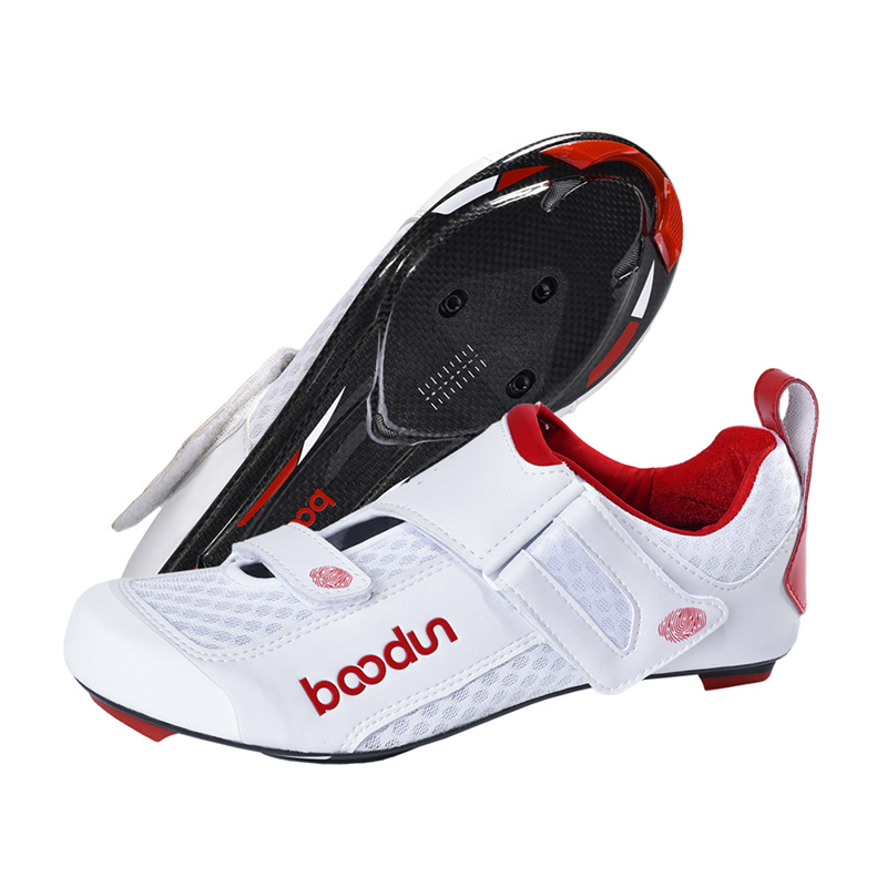 Burton Cross-Border Carbon Fiber Sole Cycling Shoes Mesh Breathable Upper Triathlon Cycling Lock Shoes