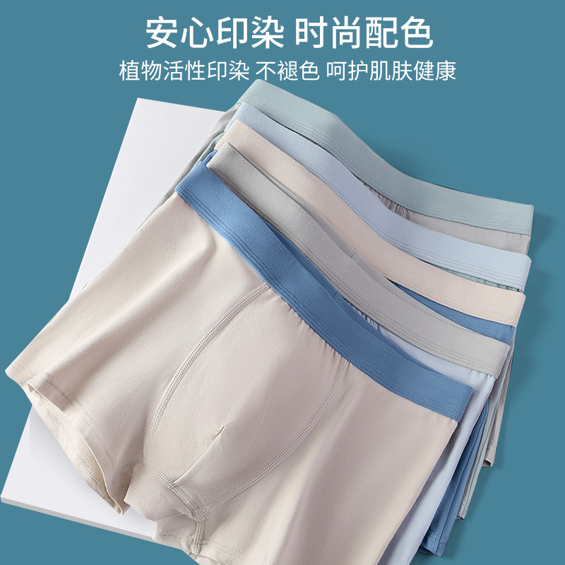 Teenagers underwear big boys underwear primary and middle school students flat angle fine shuttle cotton boys plain underwear wholesale
