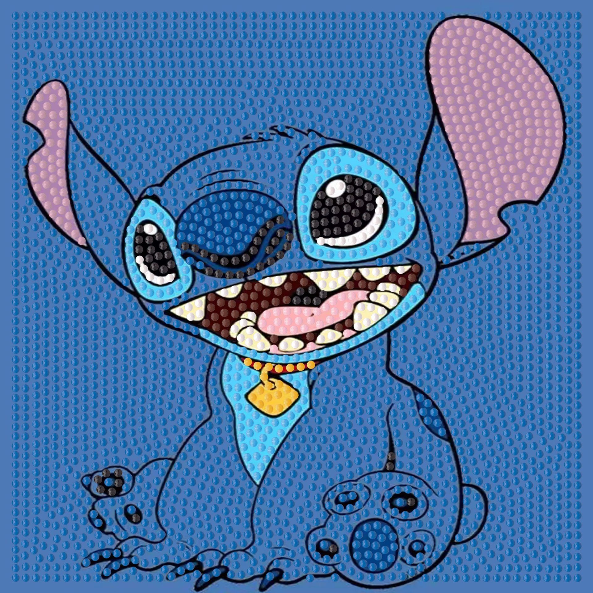 Picture of Original God New Diamond painting children student diy handmade diamond material package with frame Cartoon Cartoon educational toys
