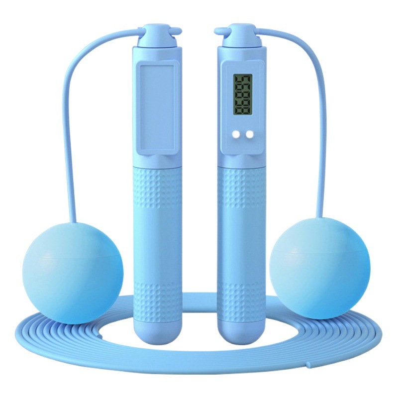 Smart Counting Cordless Rope Skipping Indoor Sports Fitness Cordless Big Ball Rope Skipping Adult Student Dual-Use Rope Skipping Sports