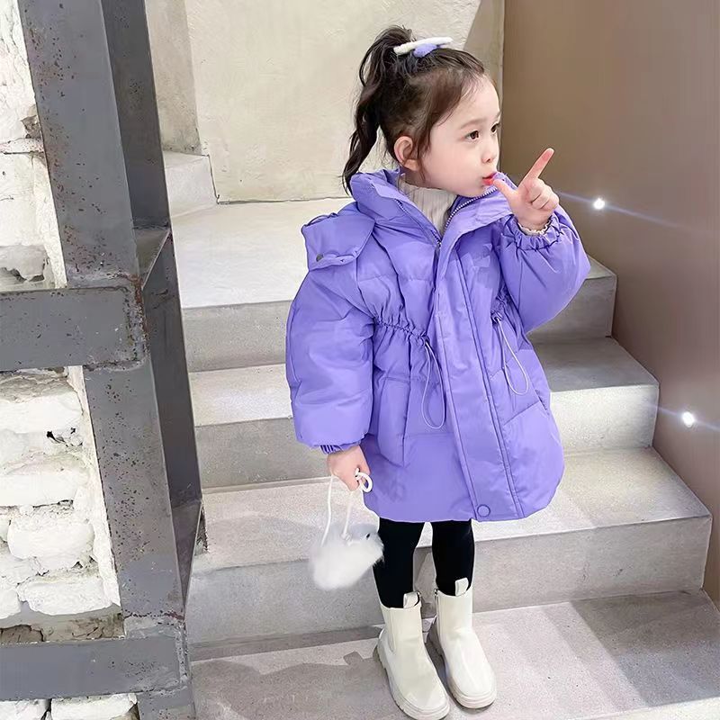 Picture of 2023 New girls' down cotton-padded coat winter thickened children's coat children's baby girls' warm winter cotton-padded coat