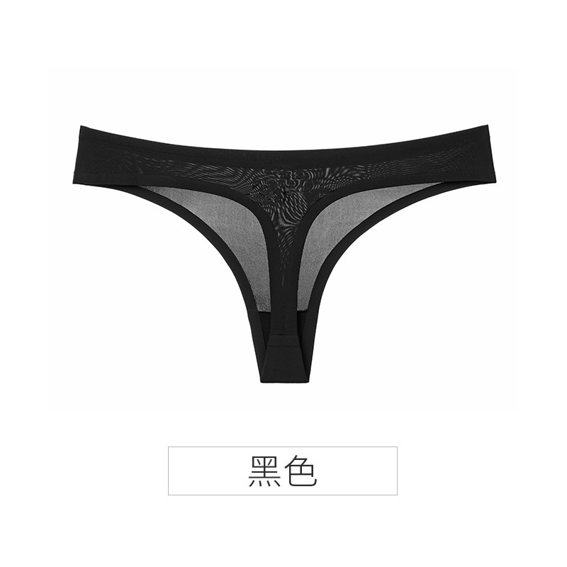 Picture of Explosions ice silk seamless thong women pure wind European and American women sexy tback foreign trade T pants sports fitness