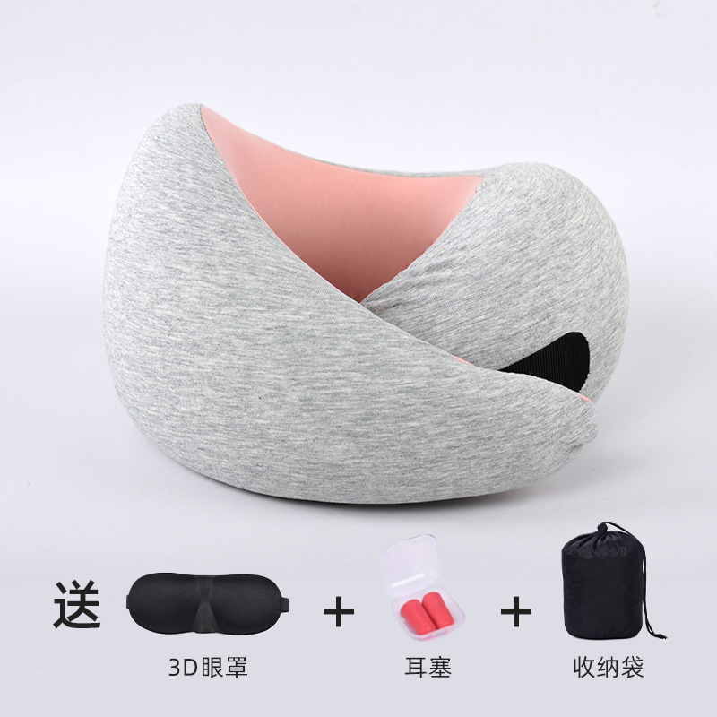Picture of Travel U-shaped Aircraft Pillow Cervical Cervical Neck Protection Pillow Memory Foam U-shaped Pillow Collectable Folding Pillow