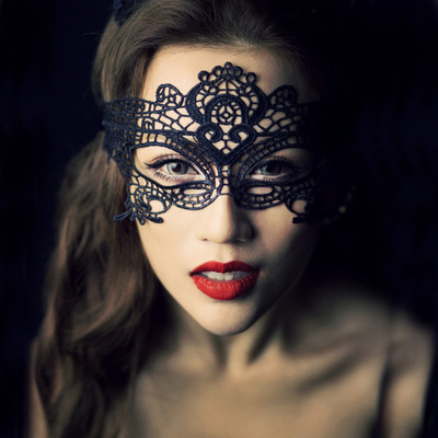 Picture of Nightclub queen! Sexy sexy lingerie suit lace hollow eye mask Princess cat