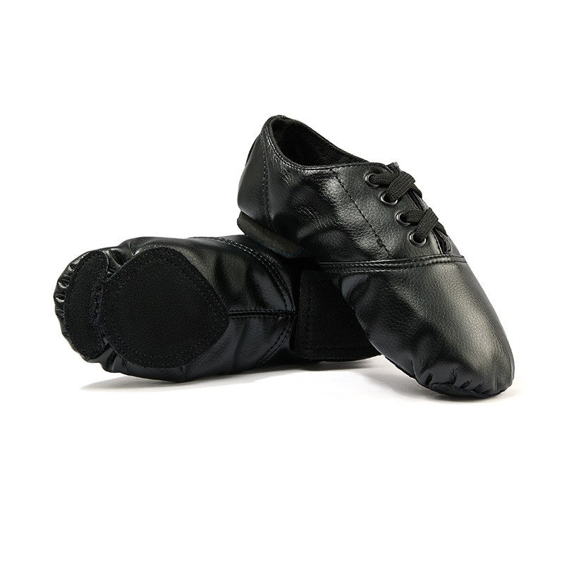 Picture of PU low-top men's jazz dance shoes women's adult practice soft-soled shoes yoga ballet children's dance shoes foreign trade wholesale