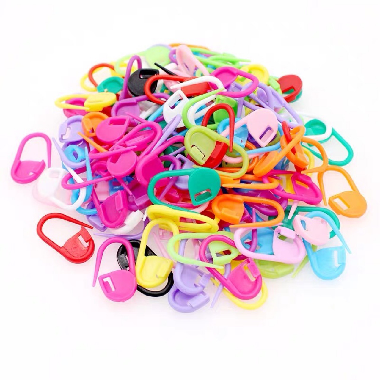 Picture of Knitted Plastic Small Buckle Knitted Handmade diy Mark Buckle Wool Sweater Knitting Tool Positioning Buckle