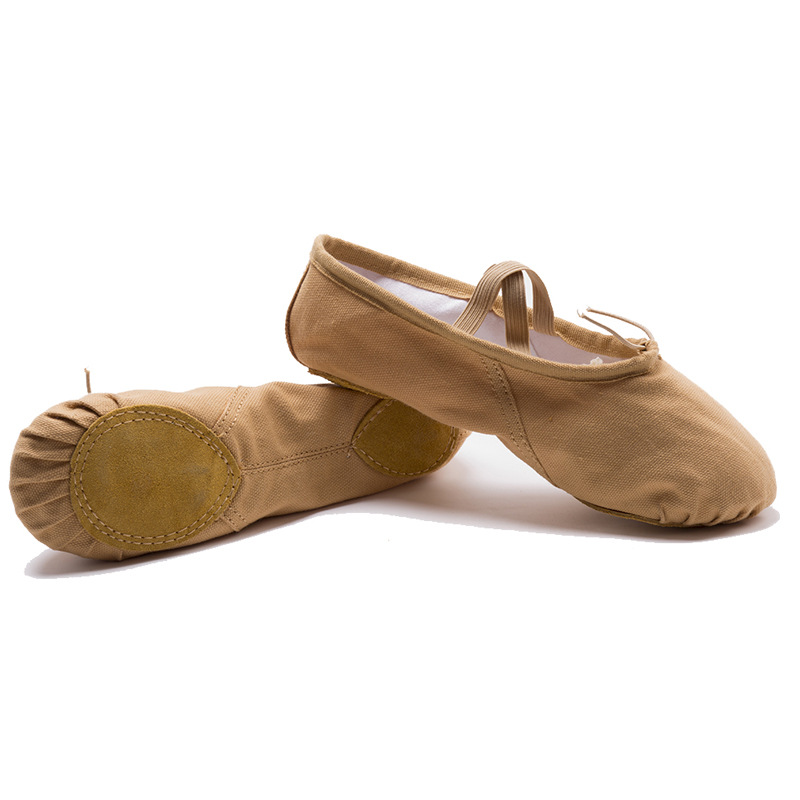 Picture of Dance shoes lace-free elastic female children's soft bottom exercise shoes indoor body yoga cat claw dancing shoes wholesale