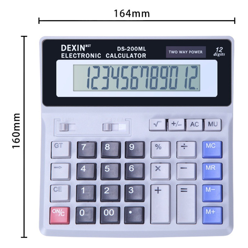 Solar desktop calculator 200ML computer button computer Finance Office special calculator