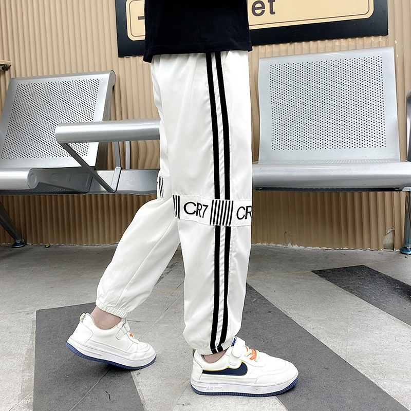 Boys' pants summer thin anti-mosquito pants middle and big children's ankle-tied pants sports pants casual pants children's quick-drying pants Children's