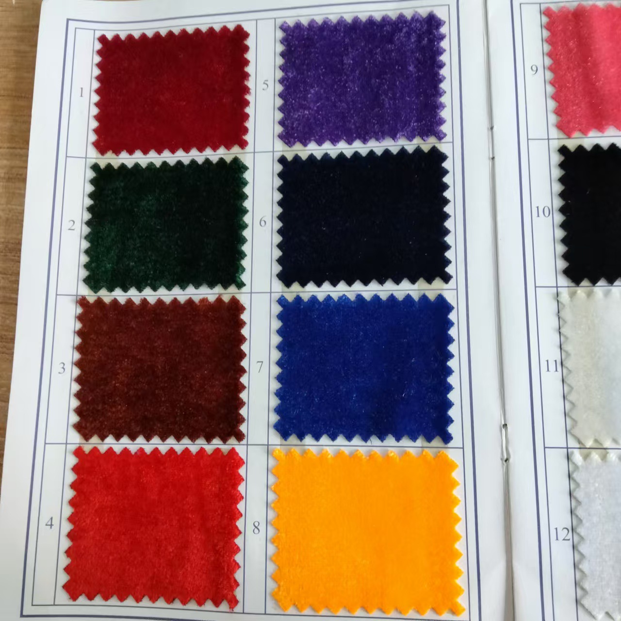 In stock 48-color velvet stall cloth stage background flannel tablecloth Christmas clothing sofa cloth dense velvet
