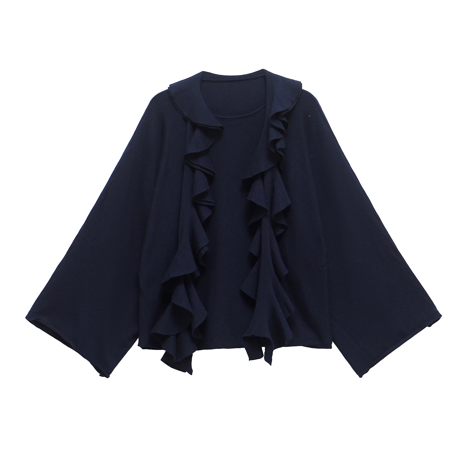 ZA cross-border women's clothing wholesale European and American style spring new laminated ornaments niche design sweater 9598233