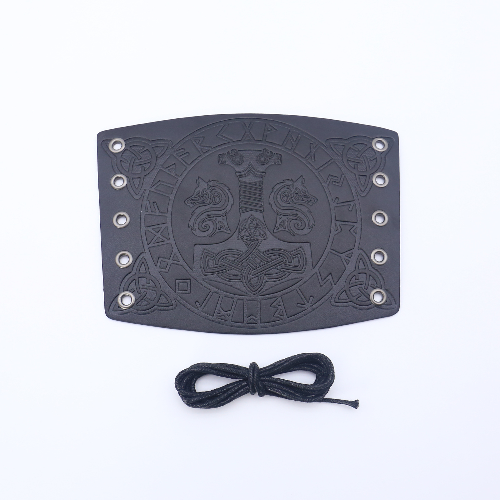 Picture of Cross-border Medieval Men's Leather Bracer Retro Punk Hand Guard Carnival cosplay Costume Accessories Arm Guard