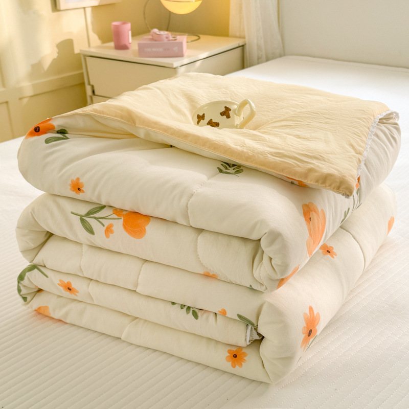 Picture of Class A Maternal and Infant Grade Summer Quilt Lace Summer Cool Quilt Summer Air-conditioning Quilt Double Washed Cotton Quilt Core Children's Thin Quilt Ins