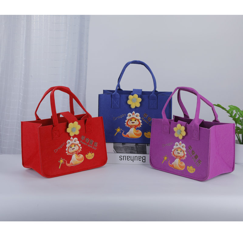 New Felt Bag, Fashionable and Simple Felt Handbag, Shopping Bag, Event Gift Bag Manufacturer Wholesale