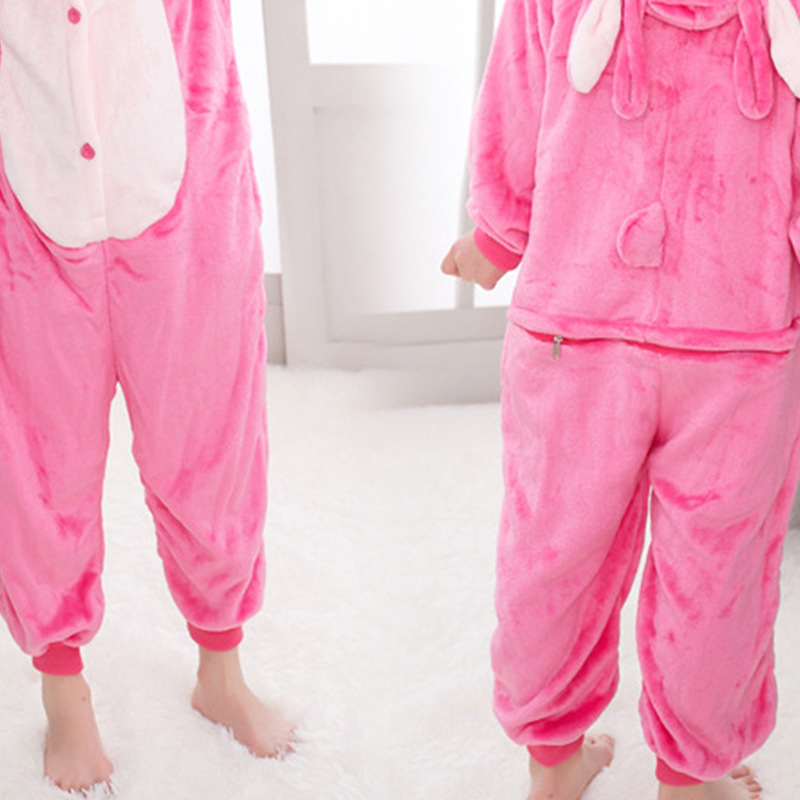 Picture of Cross-Border Flannel Adult and Children Dinosaur One-Piece Pajamas Animal Dinosaur One-Piece Pajamas Parent-Child Home Performance Clothes