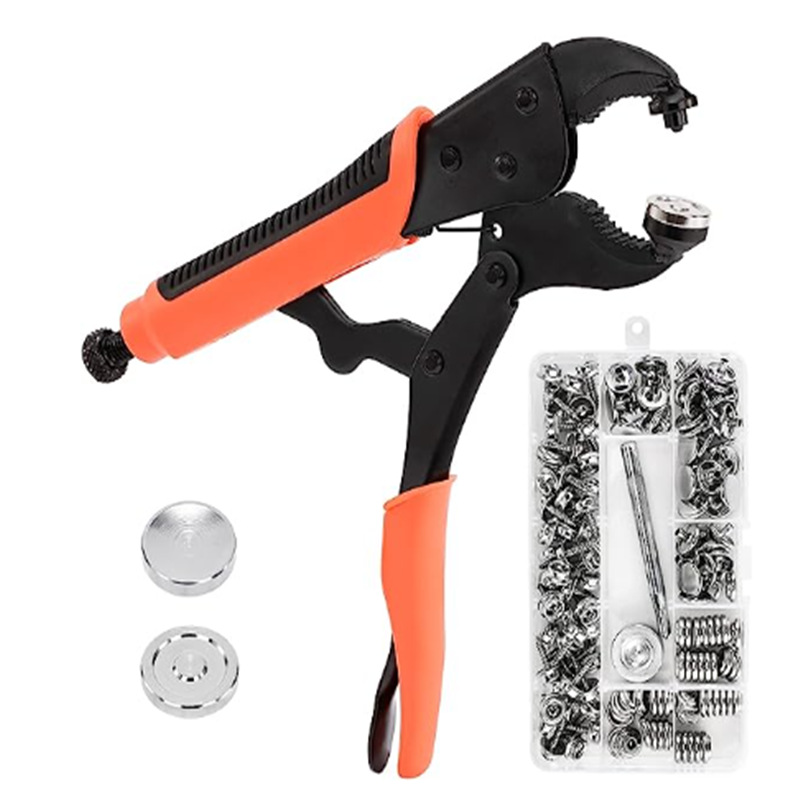 Cross-Border Heavy-Duty Snap Fasteners Powerful Pliers 15mm Screws Large White Buckle Canvas Adjustable Retainer