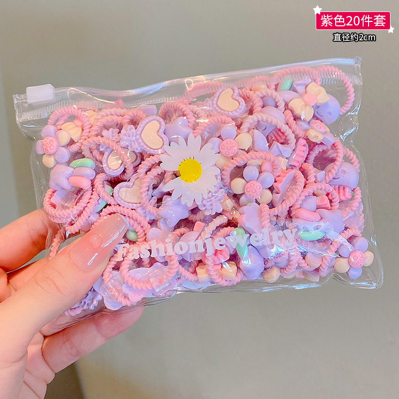 Picture of Children's rubber band does not hurt hair, good elasticity, Girl's rubber band, baby's hair rope, small size tie hair, hair ring, hair accessories