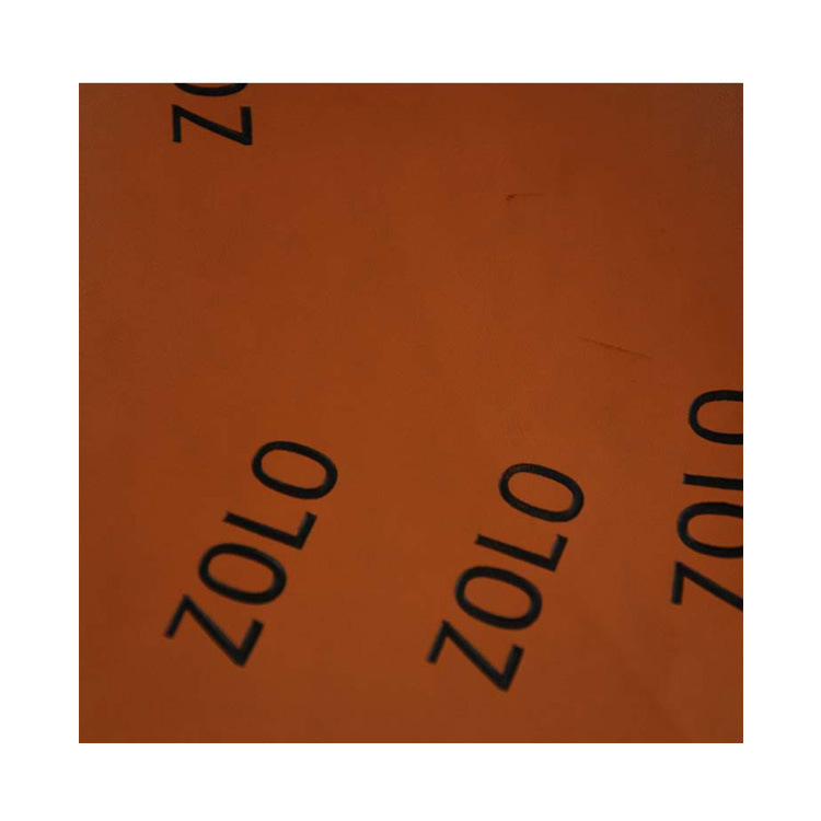 Picture of Two-layer Brown trademark cow leather wholesale pressure change trademark leather manufacturers color change trademark leather