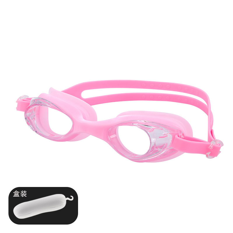 Picture of Factory direct waterproof swimming goggles children adult universal silicone swimming goggles wholesale flat light multi-color optional