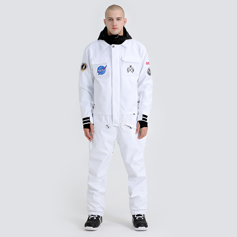 Picture of Ski Suit for Women, Windproof, Waterproof, Thickeneded and Warm, Outdoor Equipment, Single and Double Board Export One-Piece Ski Suit for Men