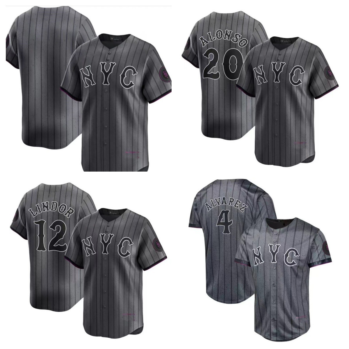 Baseball uniform Jersey Mets New York Mets #20#12 Men's Embroidered Fans Edition Elite Edition
