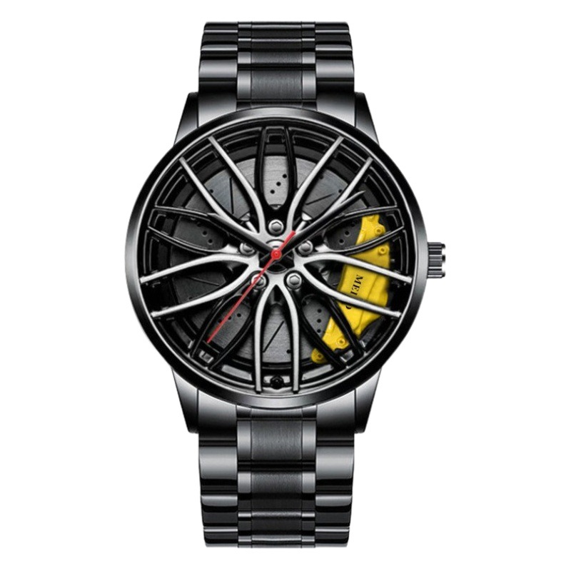 Foreign trade automatic quartz movement Men's wheel watch Wheel non-mechanical watch fashion watch wholesale manufacturer