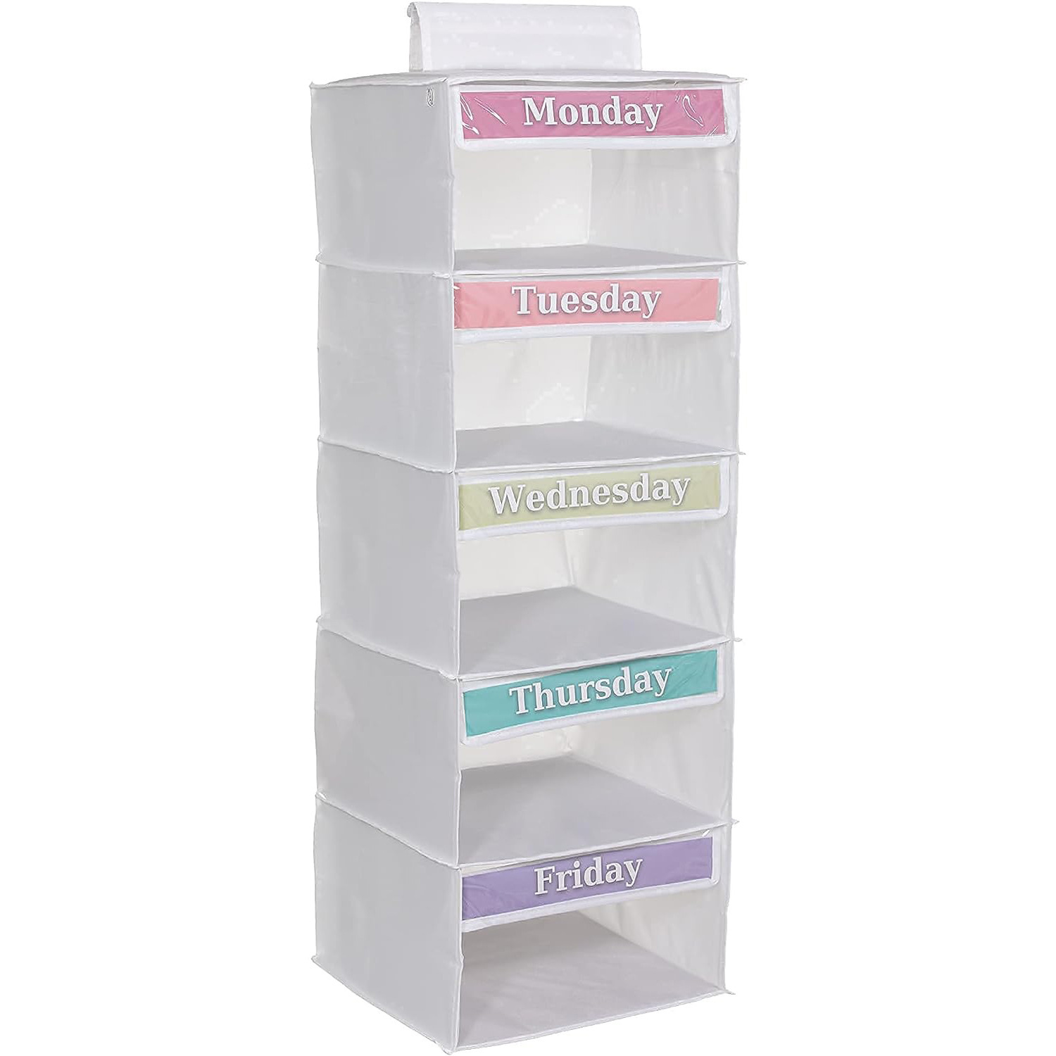 Picture of Weekly Hanging Bag with Ribbon Packaging, Cross-Border Hot Product, Amazon Hot Product, Foldable Storage Bag, Multi-Functional Organizing Hanging Bag