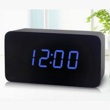Picture of Source Manufacturer Electronic Clock Rectangular Wooden Clock Mini Alarm Clock Digital Clock Led Wooden Clock Luminous