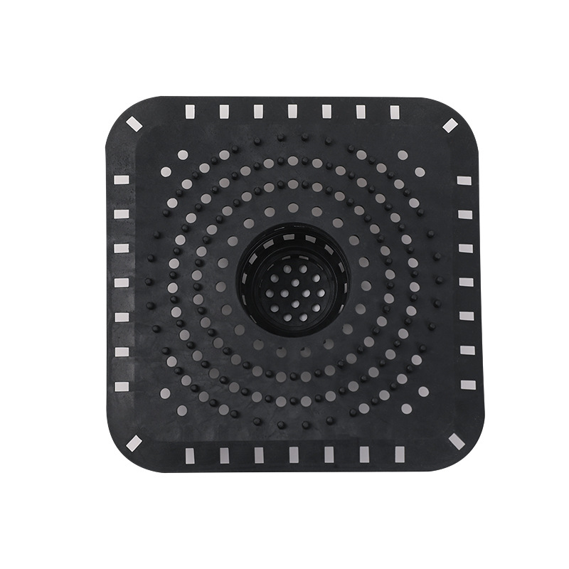 Picture of Sink anti-clogging silicone floor drain cover bathroom drain hair anti-clogging filter sewer filter