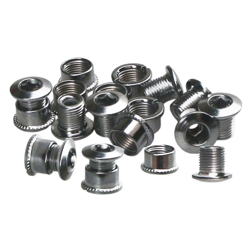 Mountain bike bicycle tooth plate fixing screw road bike tooth plate single Plate double plate three plate aluminum alloy screw