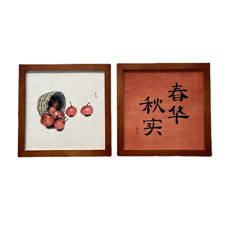 Picture of Square photo frame family portrait creative couple commemorative gift table painting stick works Children's year-old inkpad frame