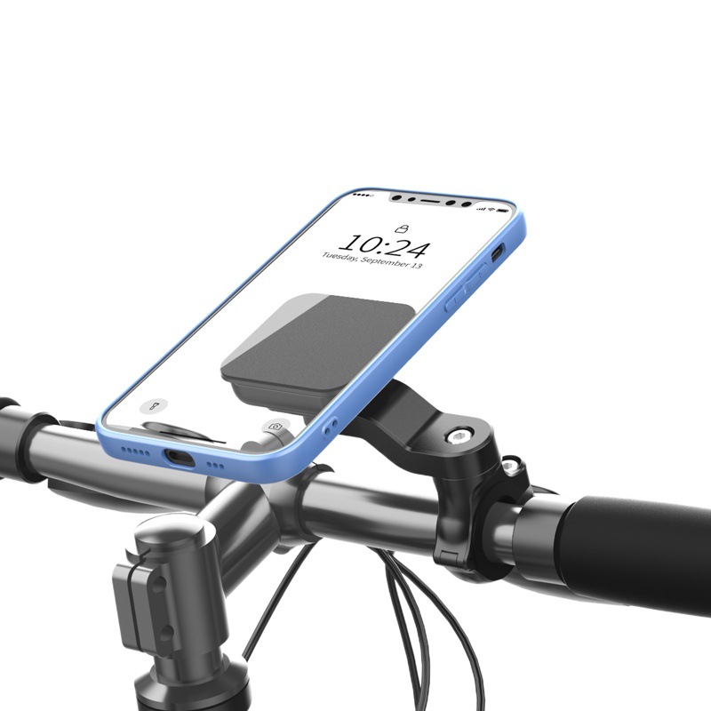 Cross-Border Motorcycle Snap-On Mobile Phone Holder Bicycle Magnetic Automatic Alignment Motorcycle Quick-Release Innovative Holder