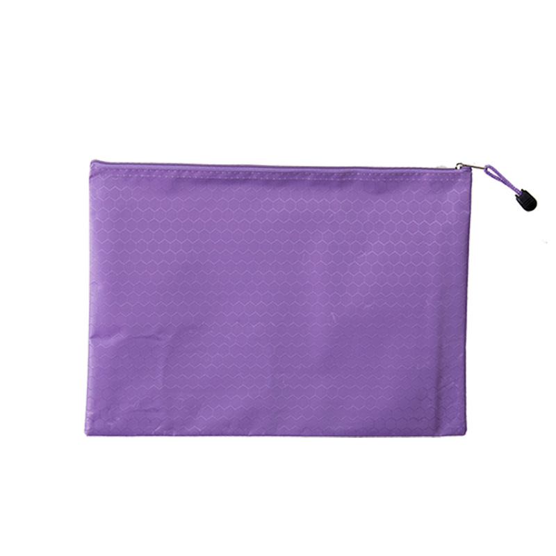 Picture of Oxford cloth football pattern zipper bag waterproof material file bag student tutorial bag a4 file bag printable logo