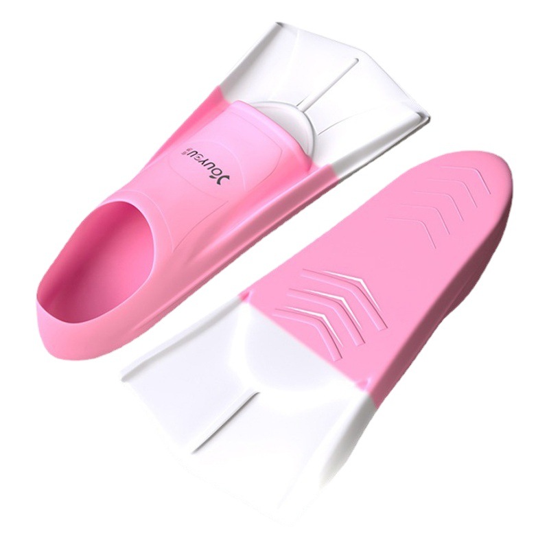 Swimming flippers freestyle special female children professional training short flippers breaststroke duck foot board floating diving equipment male